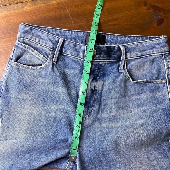 RtA Brand Brandi High Rise Kick Flare Crop Jeans Medium Blue Wash Womens 28 NEW - Picture 12 of 13